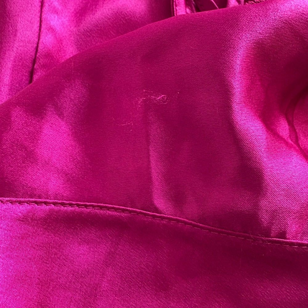Victoria's Secret Magenta Satin Lace Full Slip Medium Adjustable Strap - Picture 5 of 7
